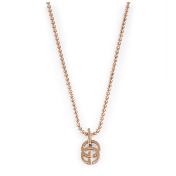 Gucci 18k Rose Gold Running G Necklace NWT - Picture 3 of 6